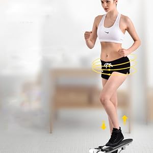 Stepper Exercise Machine with Resistance Bands and LCD Monitor